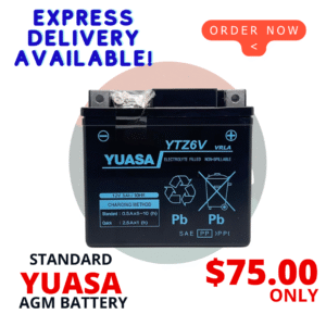 Original Yuasa AGM YT9A  | Honda CB400 S4 Vespa Sprint Kymco Downton Suzuki Burgman  |